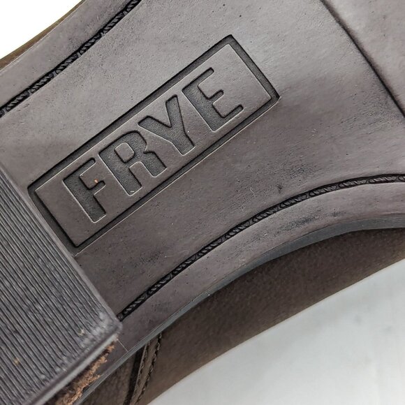 Frye Women Judy Western Cowboy Brown Leather Ankle Zip Boots size 10 - Picture 11 of 11